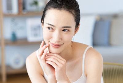 美肌の女性
